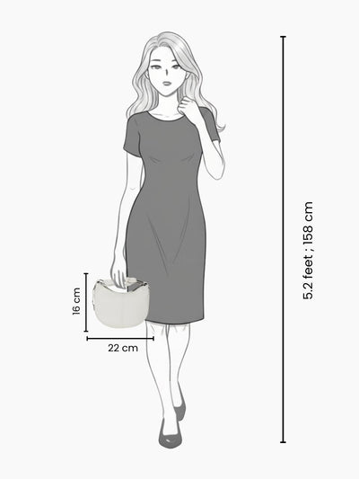 Nilaa White Sling Bag