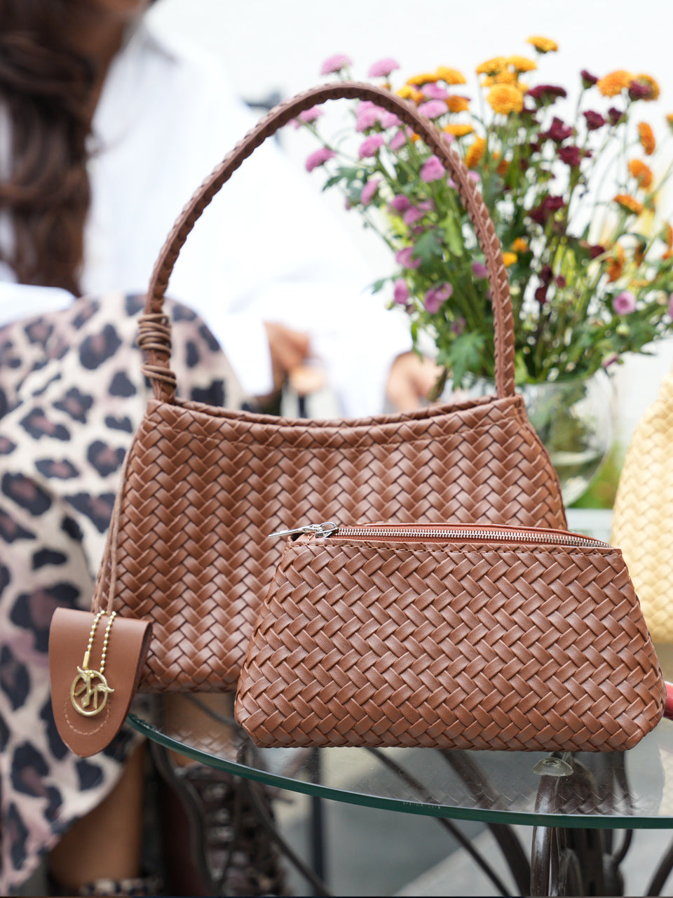 Tessa Brown Shoulder Bag