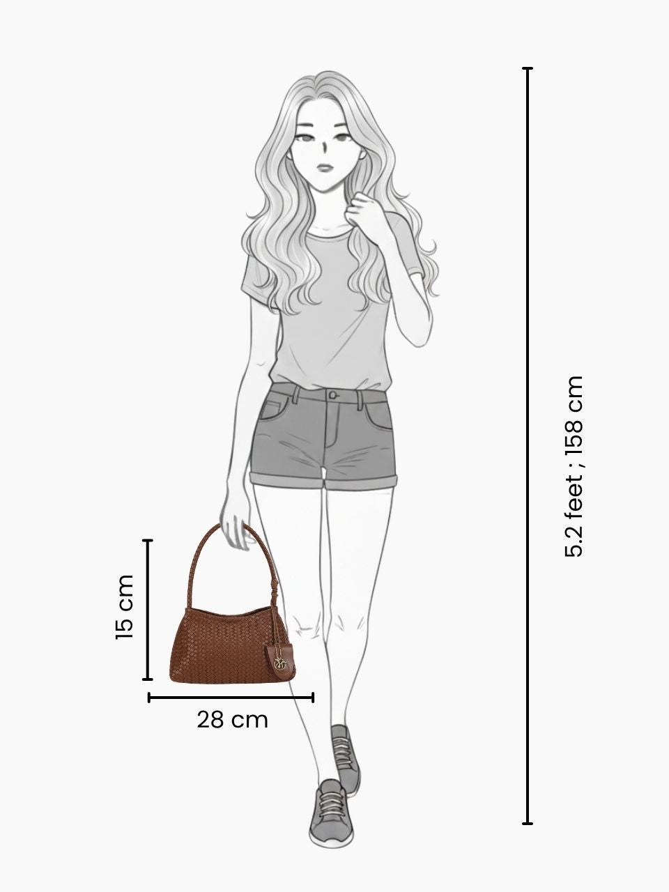 Tessa Brown Shoulder Bag