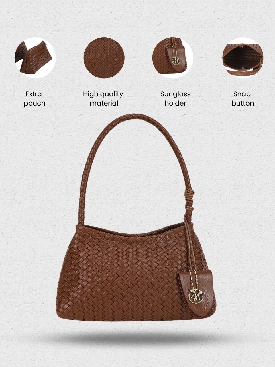 Tessa Brown Shoulder Bag