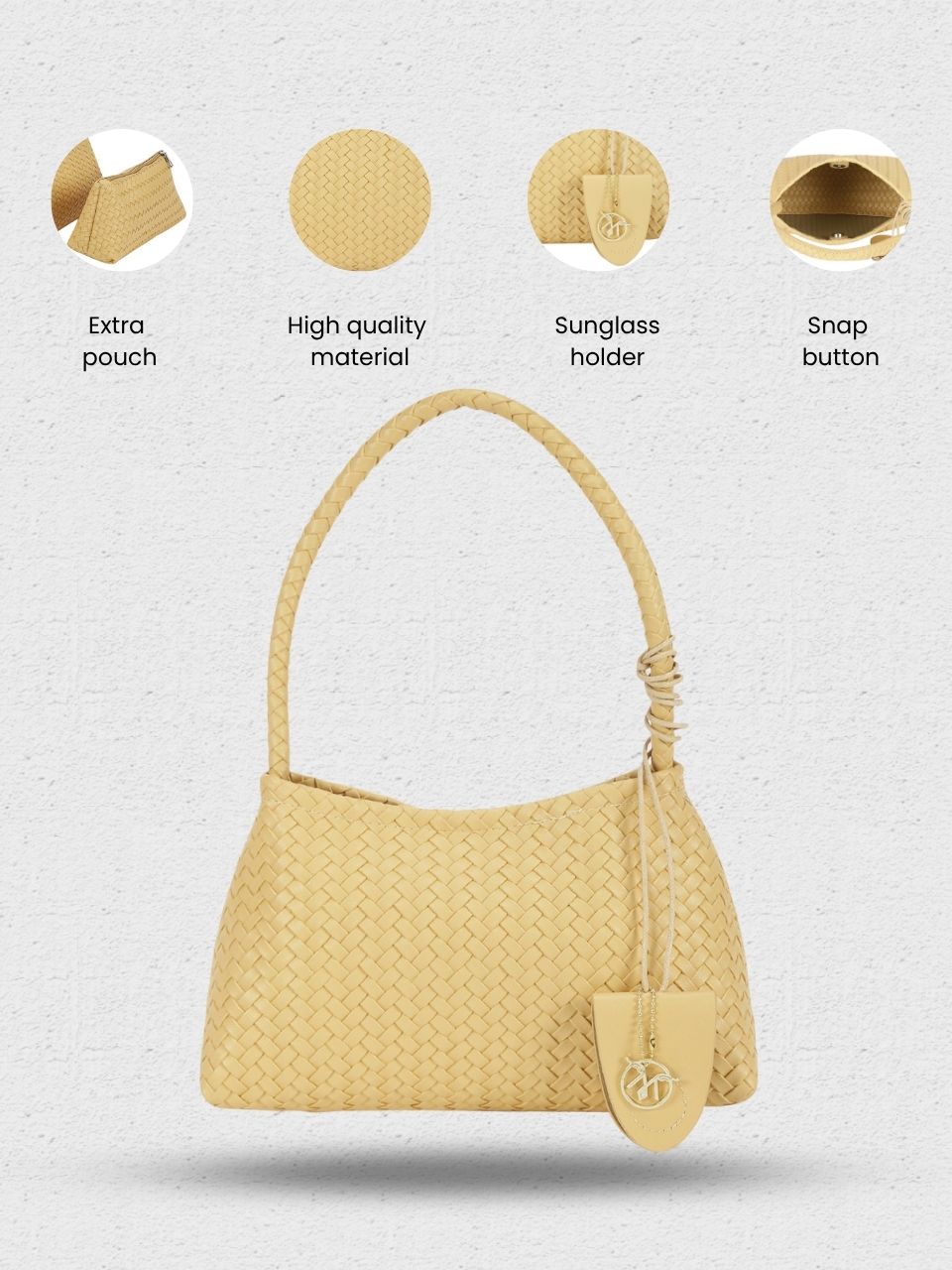 Tessa Yellow Shoulder Bag