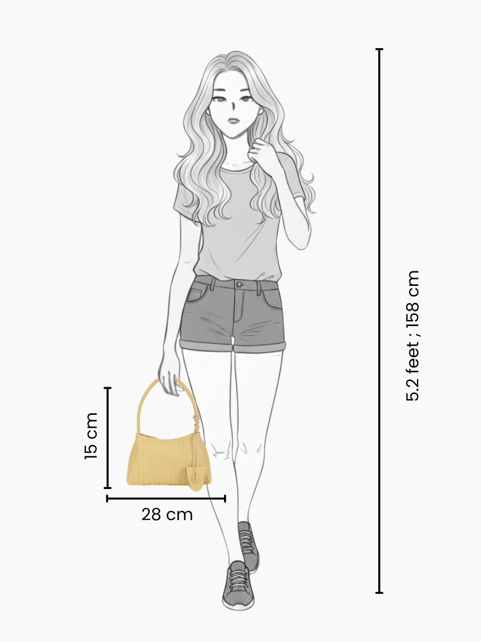 Tessa Yellow Shoulder Bag