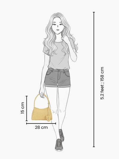 Tessa Yellow Shoulder Bag