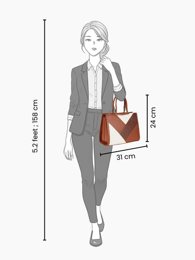 Tria Brown Satchel Bag