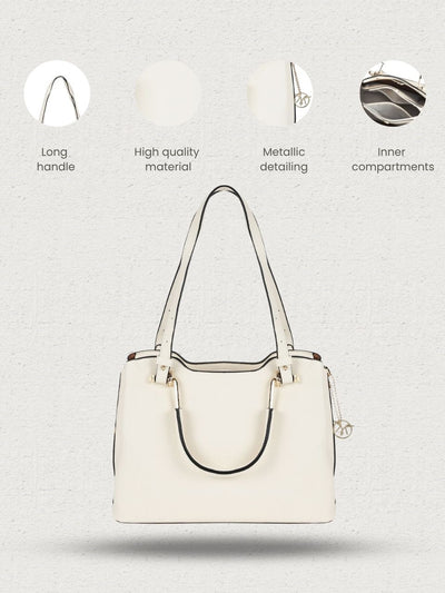 Phoebe Beige Satchel Bag