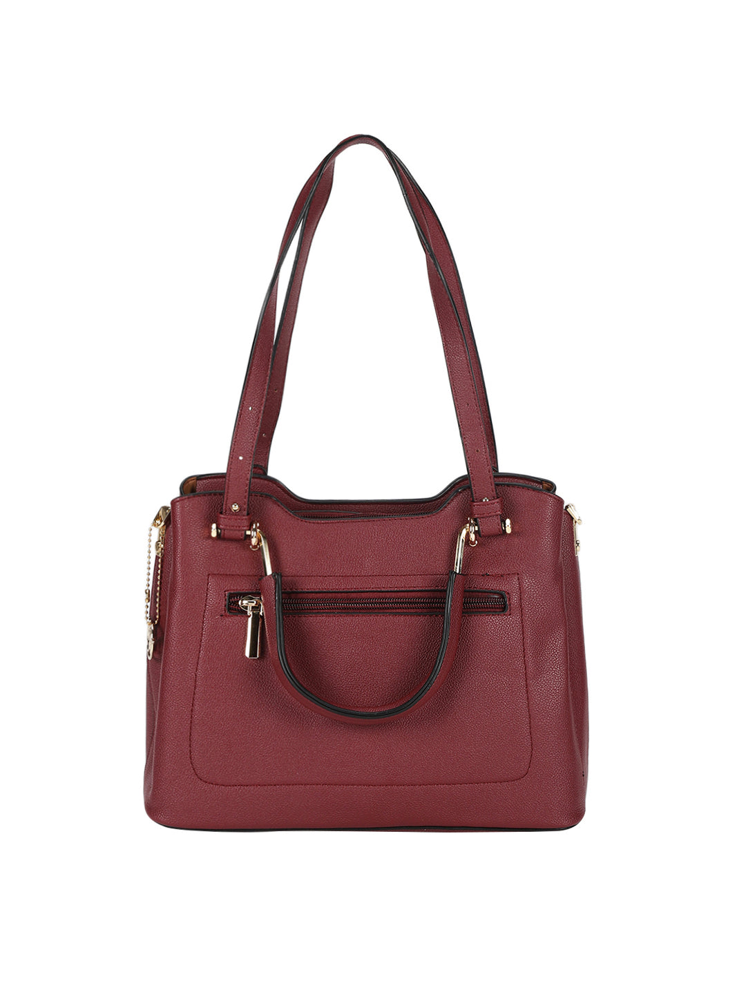 Phoebe Maroon Satchel Bag