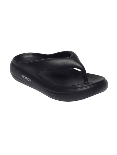 Elara Black Thong Flip-Flops