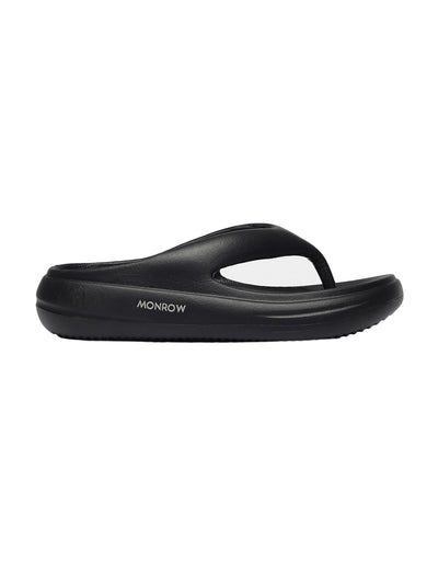Elara Black Thong Flip-Flops