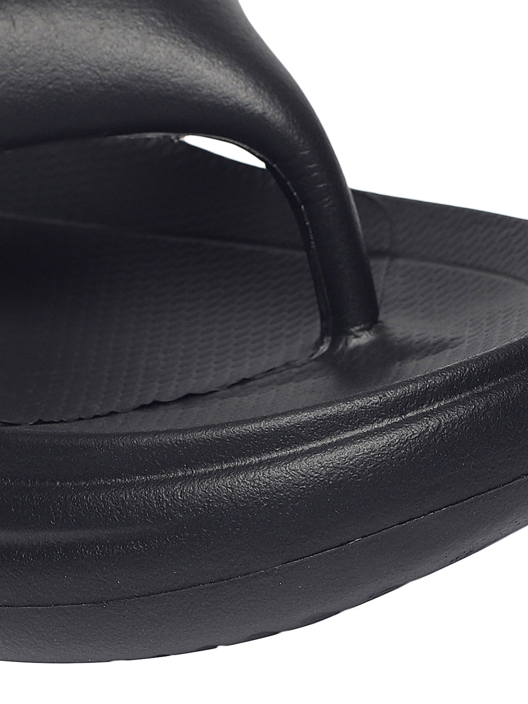 Elara Black Thong Flip-Flops