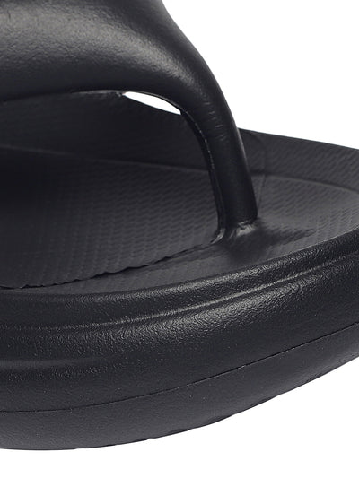Elara Black Thong Flip-Flops