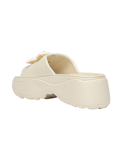 Cleo Beige Slip On Sliders