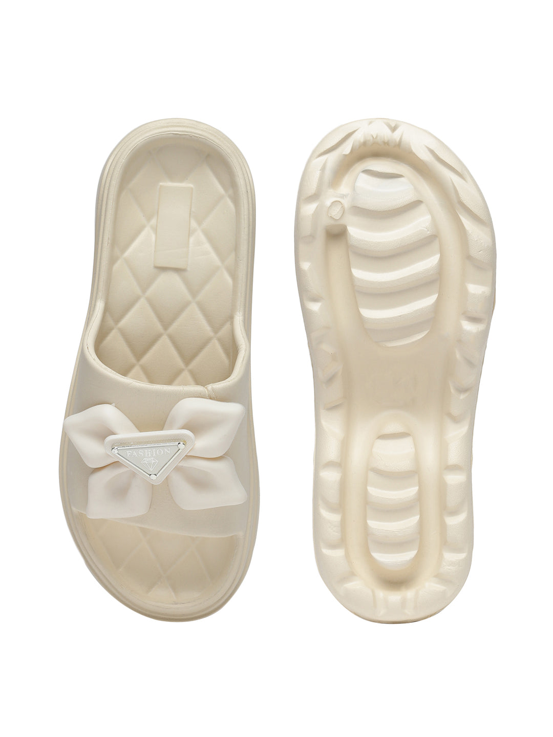 Cleo Beige Slip On Sliders