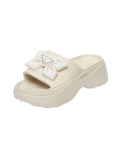 Cleo Beige Slip On Sliders