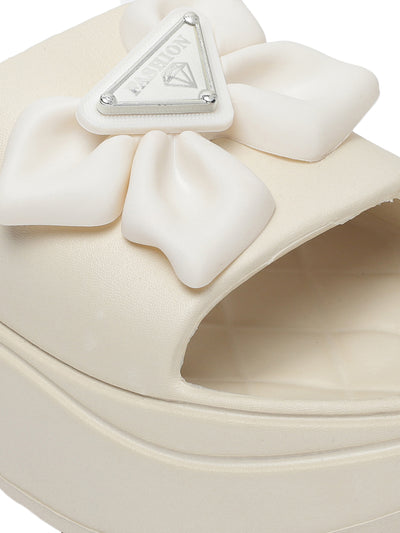 Cleo Beige Slip On Sliders