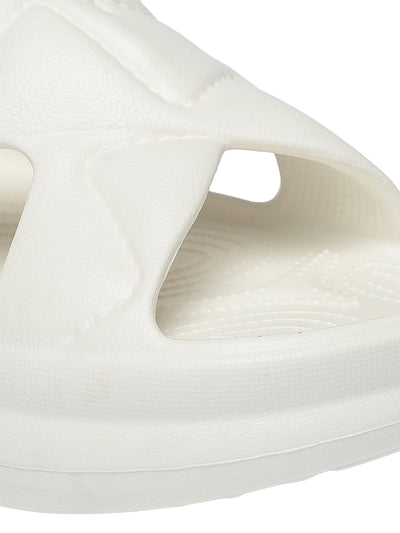 Ruby White Slip-On Sliders