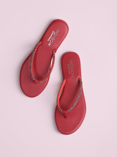 Andrea Maroon Flats