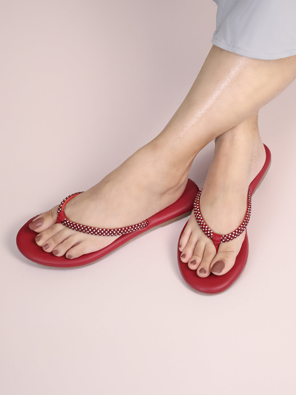 Andrea Maroon Flats