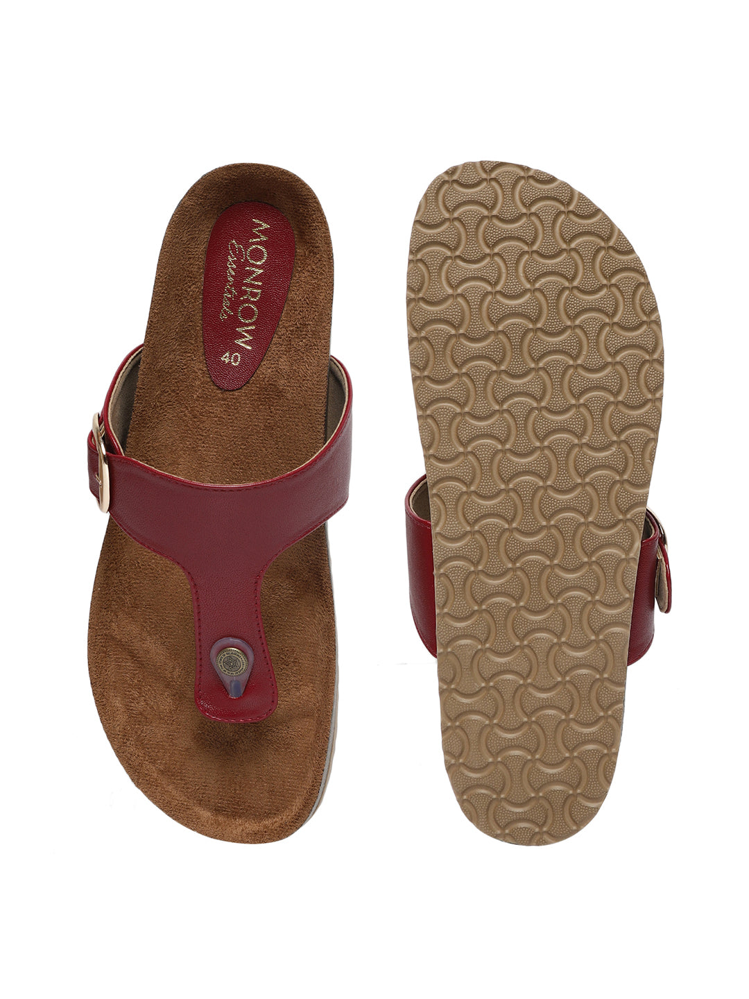 Lysha Maroon Flats