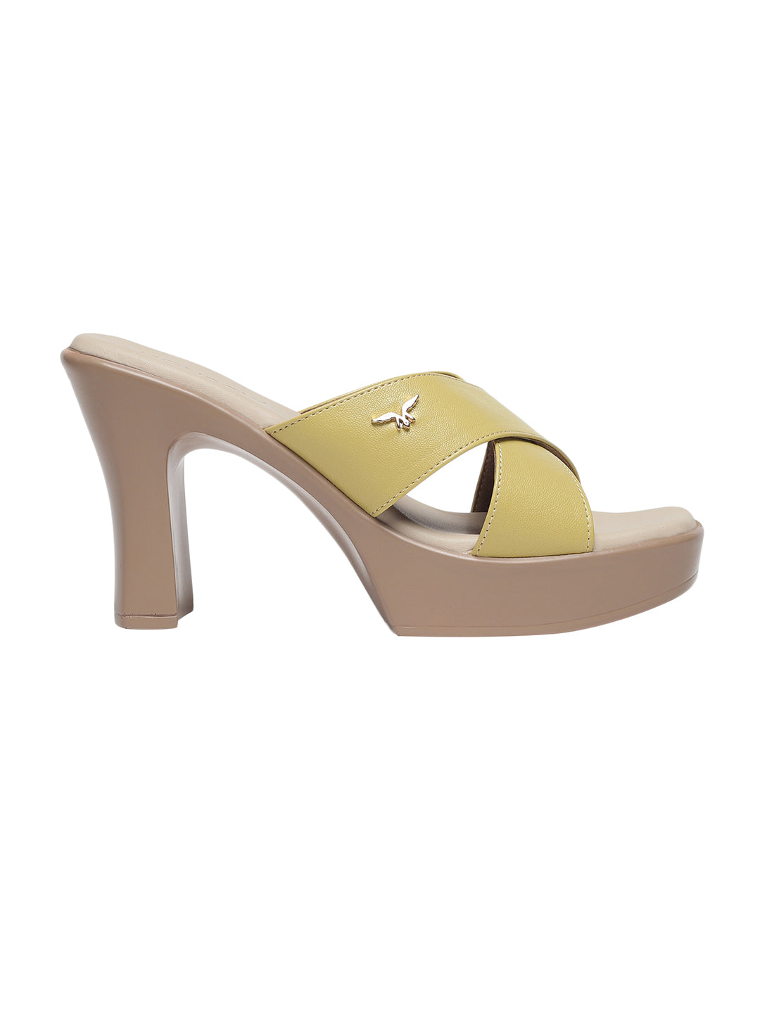 Drew Yellow Platform Heels
