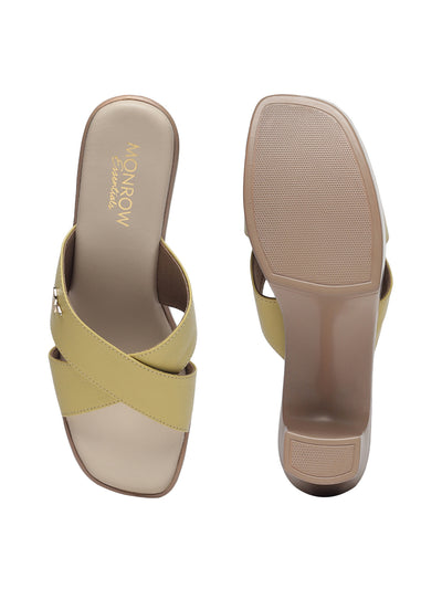 Drew Yellow Platform Heels