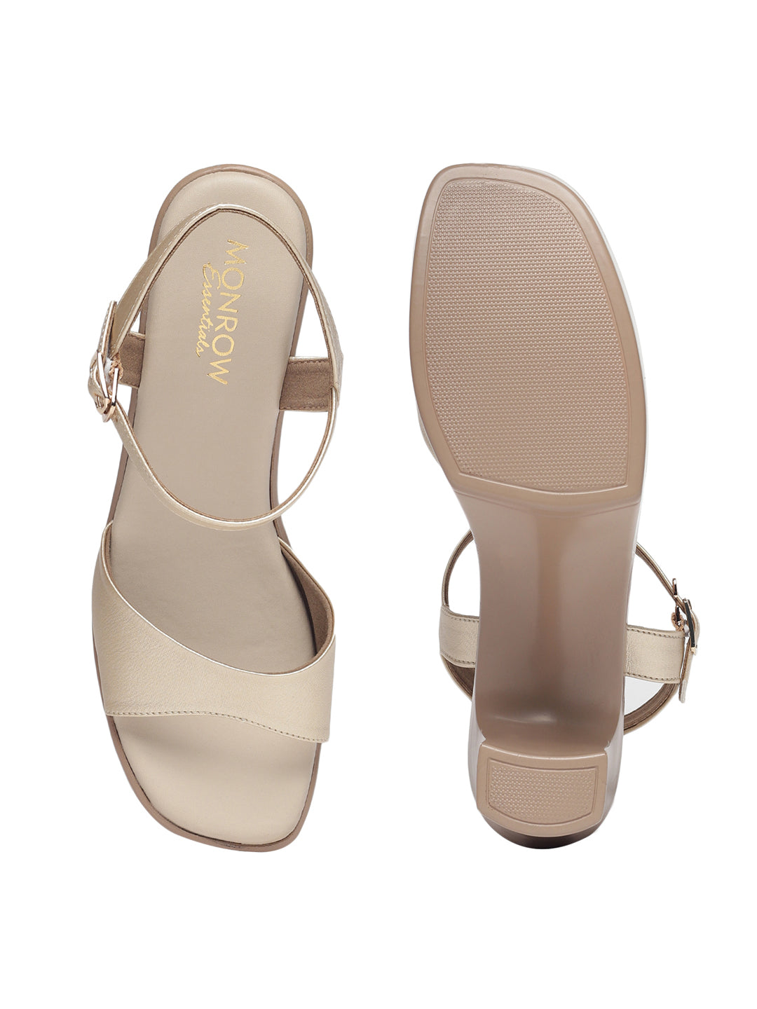 Elora Gold Platform Heels