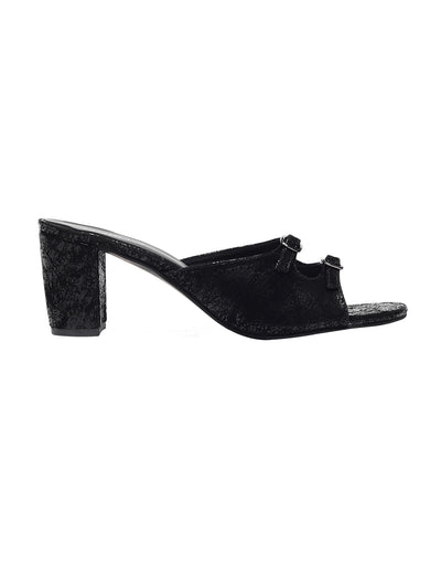 Kitty Black Block Heels