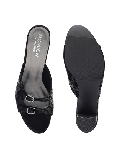 Kitty Black Block Heels