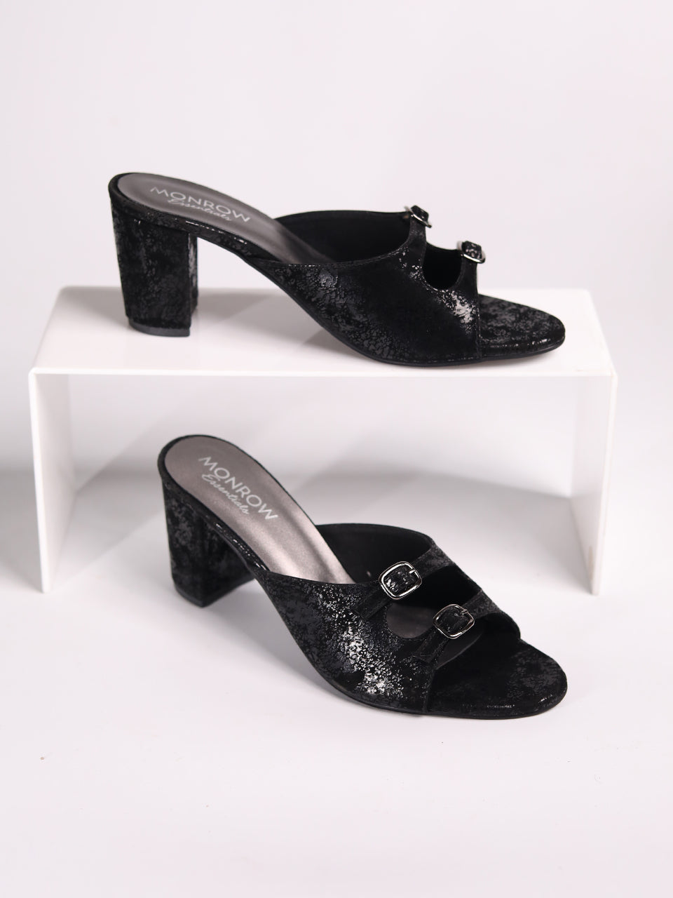 Kitty Black Block Heels
