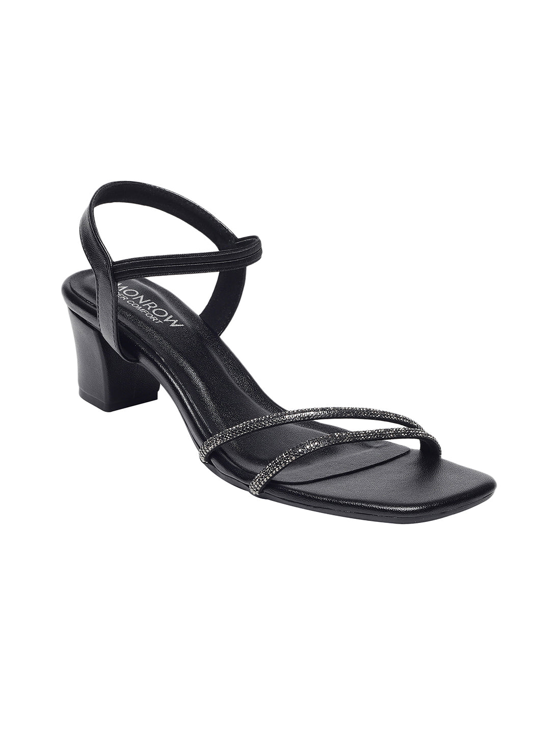 Casey Black Block Heels