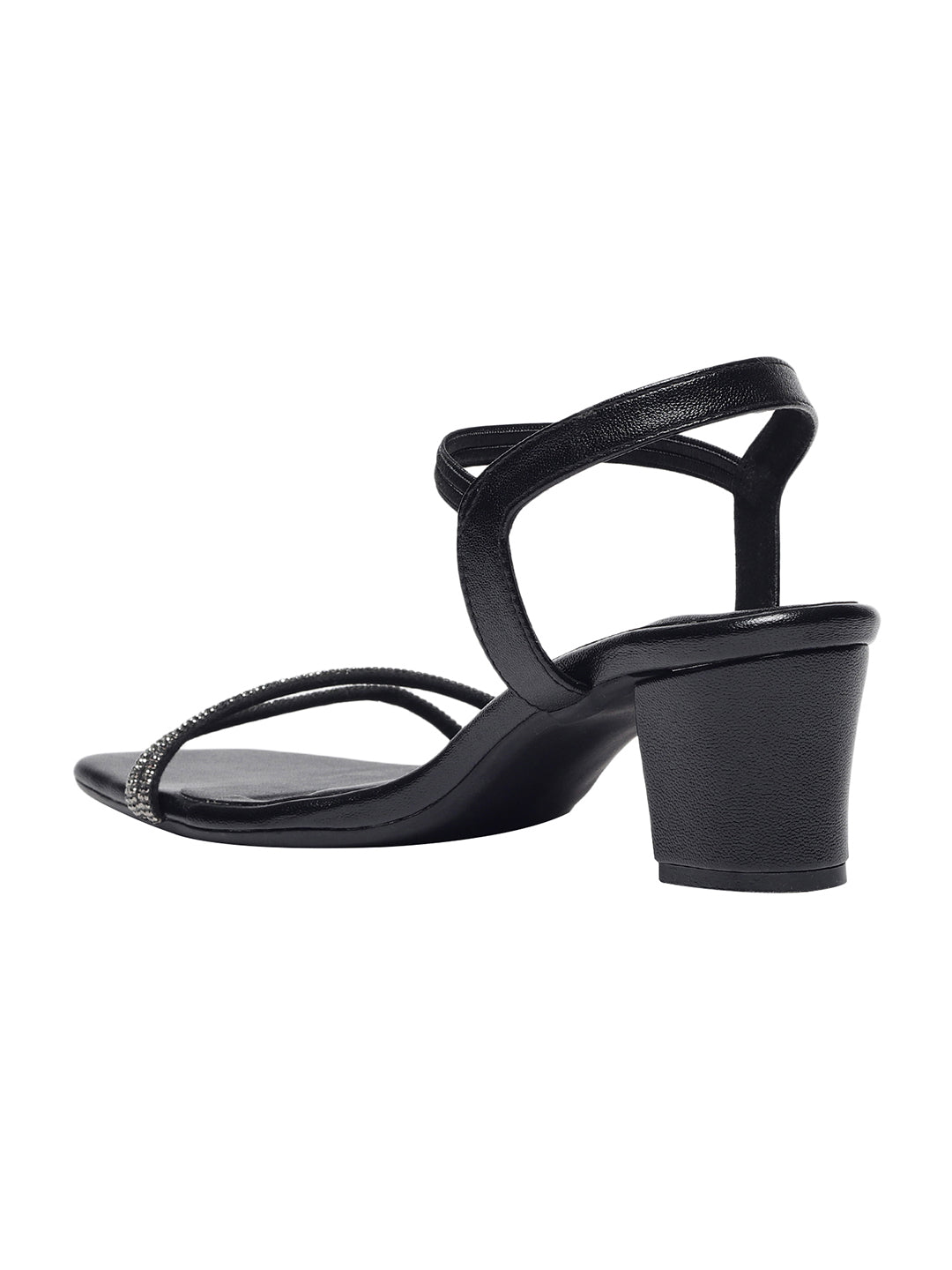 Casey Black Block Heels