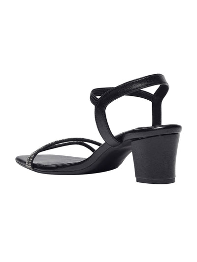 Casey Black Block Heels
