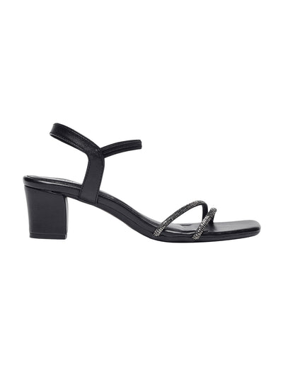 Casey Black Block Heels