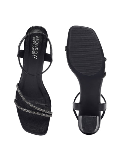 Casey Black Block Heels