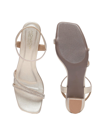 Casey Gold Block Heels
