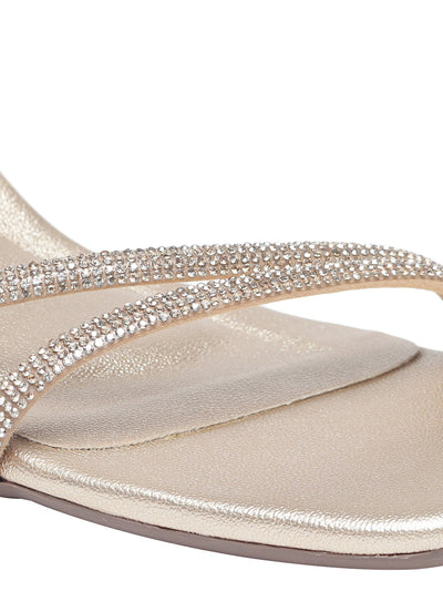 Casey Gold Block Heels
