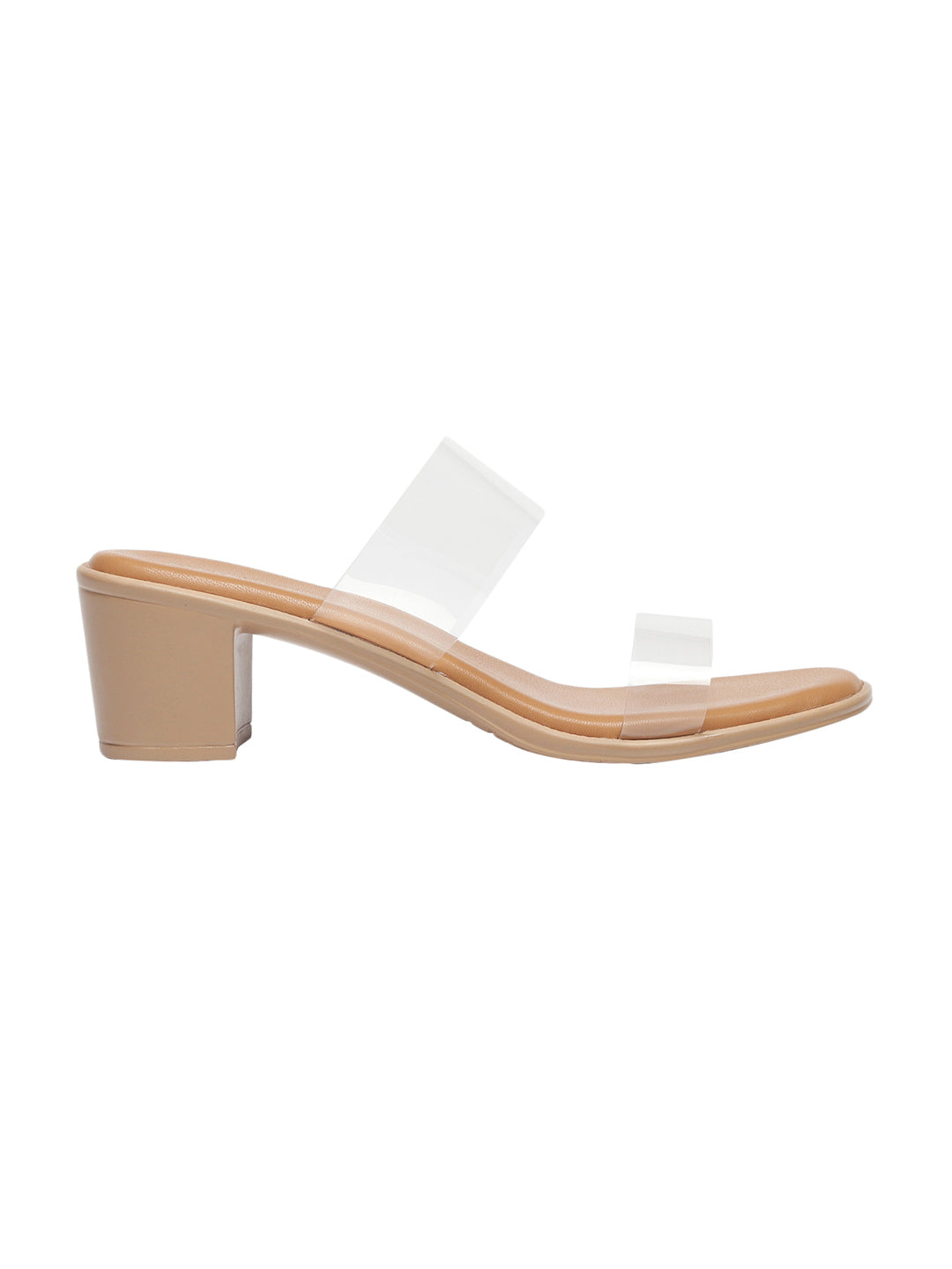 Zyne Beige Block Heels