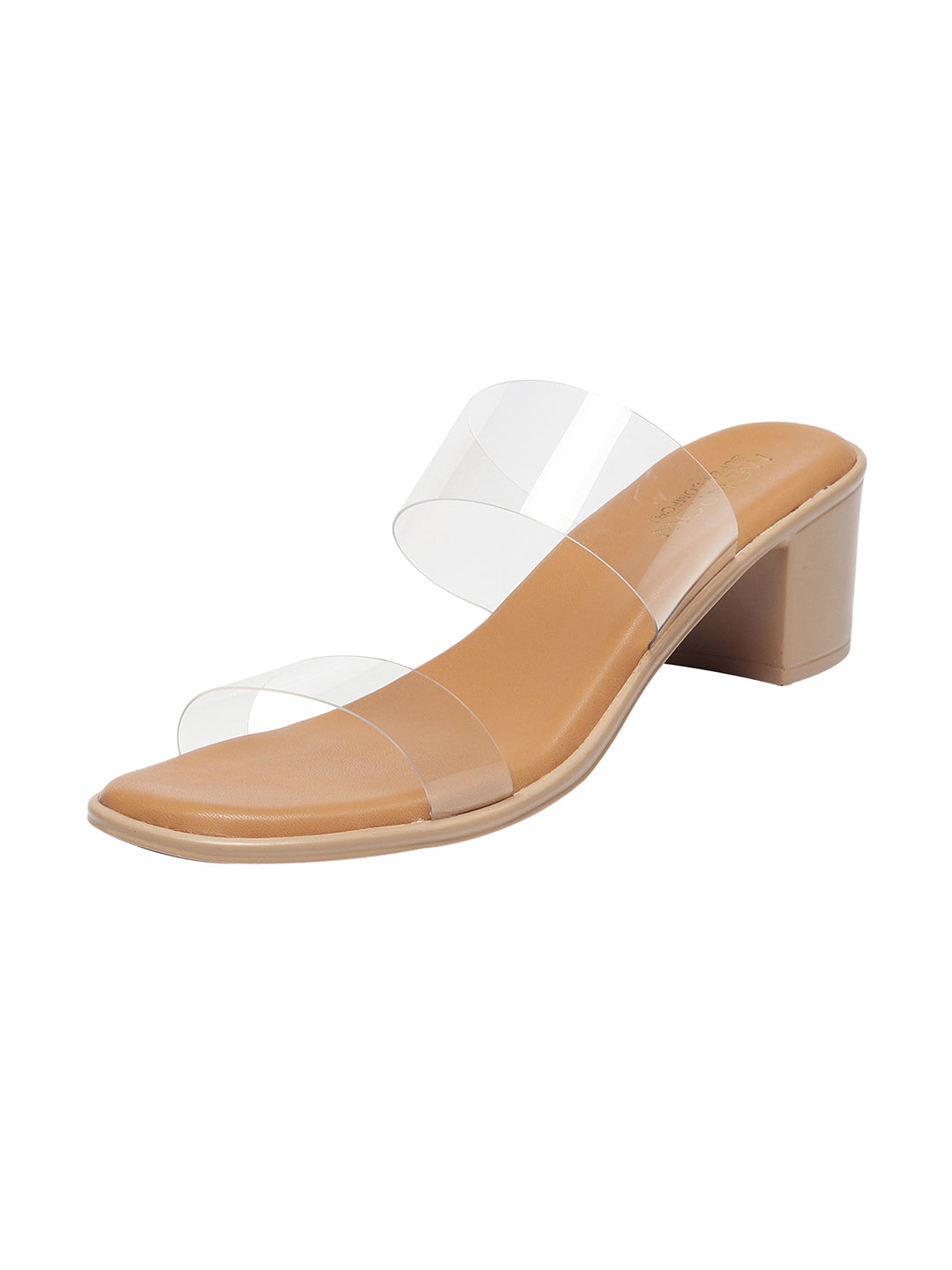 Zyne Beige Block Heels