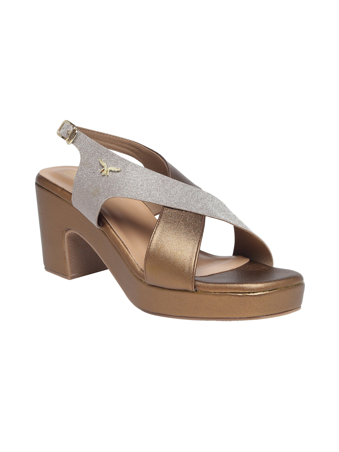 Elani Bronze Platform Heels