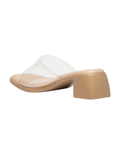 Fern Beige Block Heels