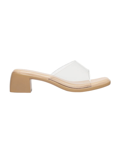 Fern Beige Block Heels