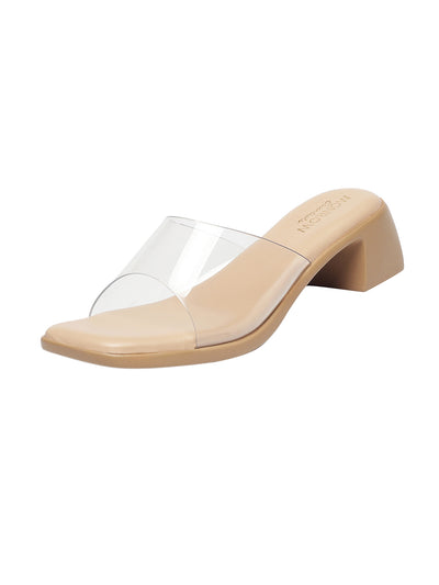 Fern Beige Block Heels