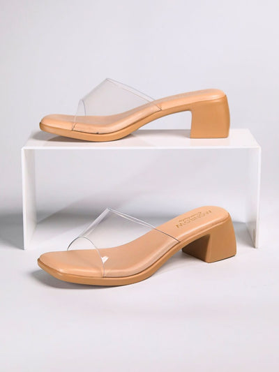Fern Beige Block Heels