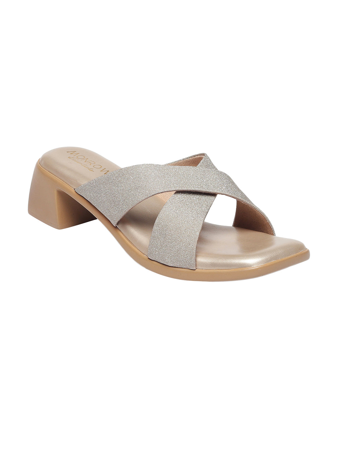 Mabel Gold Block Heels