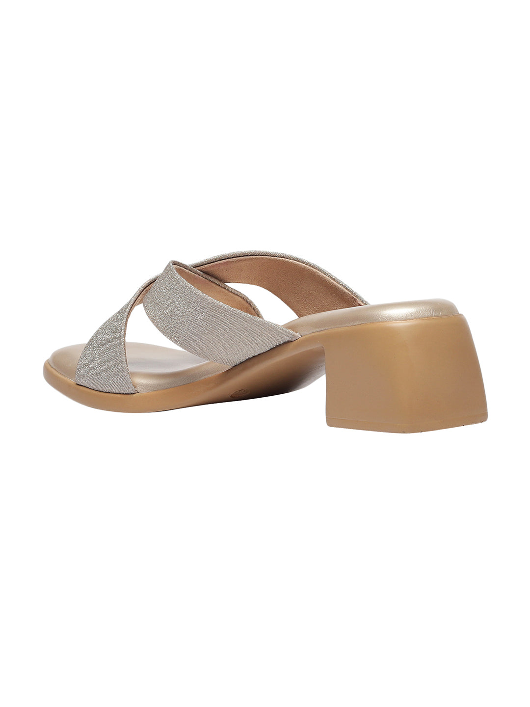 Mabel Gold Block Heels