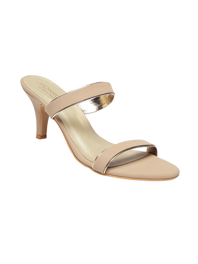Annie Beige Kitten Heels