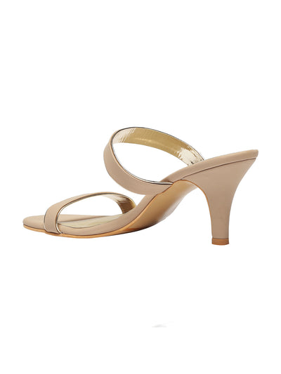 Annie Beige Kitten Heels