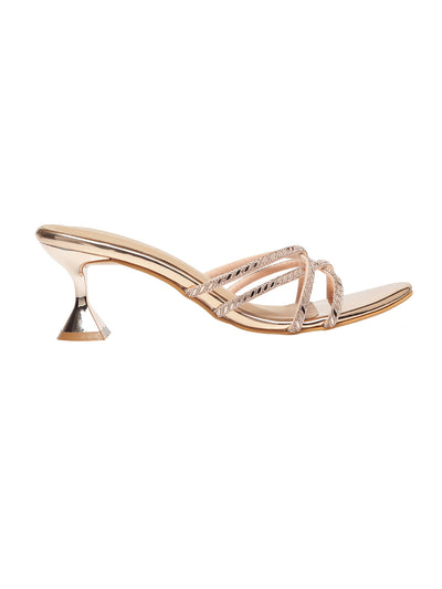 Solena Rose Gold Kitten Heels