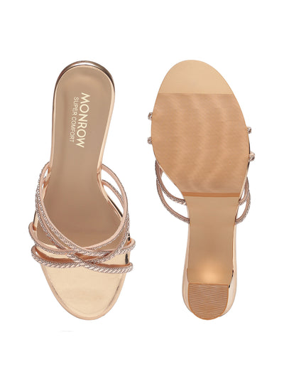 Solena Rose Gold Kitten Heels