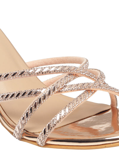 Solena Rose Gold Kitten Heels