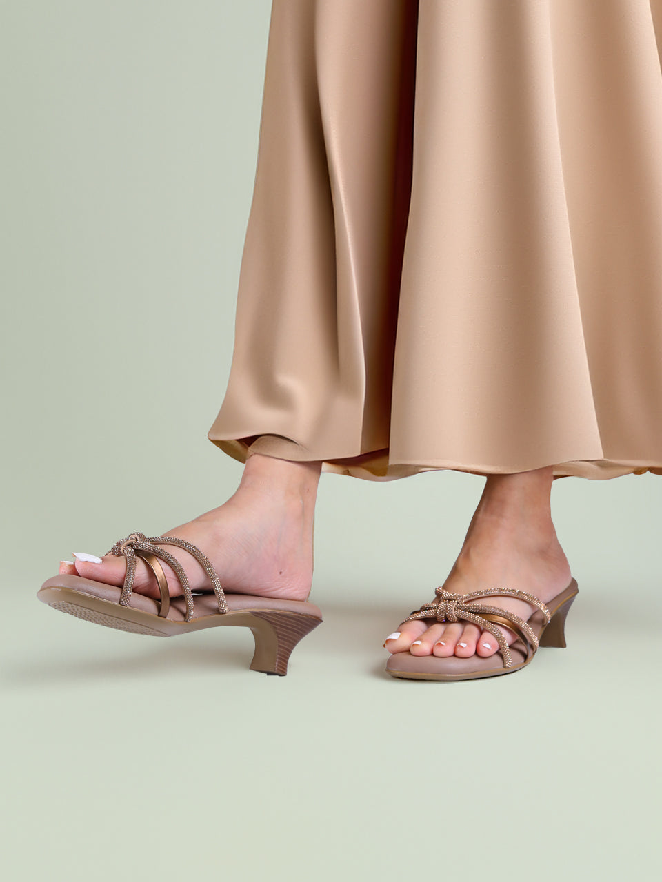 Andie Bronze Kitten Heels